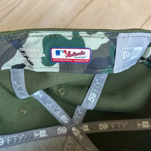 Minnesota Twins Green Camo Military Baseball Cap - Picture 7 of 7